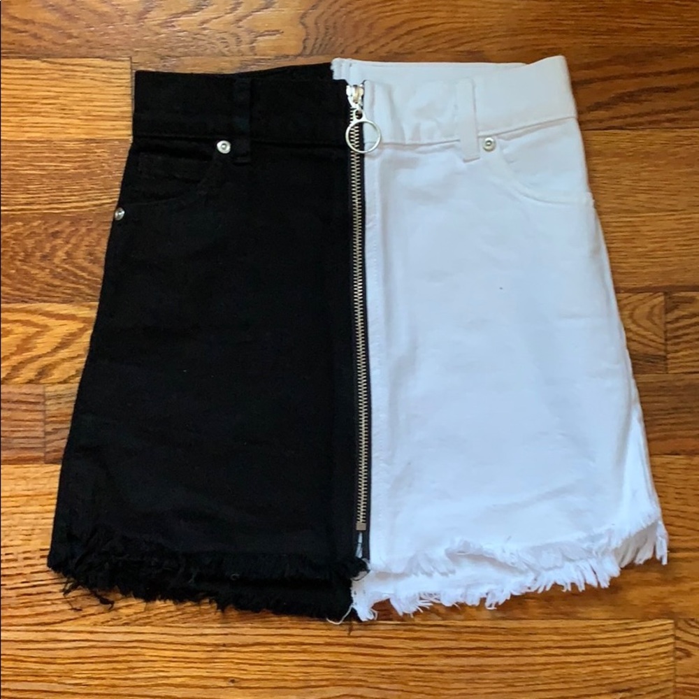 Revice Yin and Yang Denim Skirt